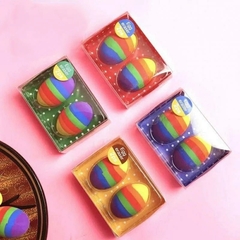 SET X2 HUEVITOS DE GOMA MULTICOLOR en internet