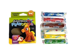 Plastilinas Pastel Playcolor X 6 Colores - La Bolucompra