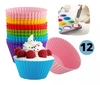Molde de Cup cake de Silicona X12