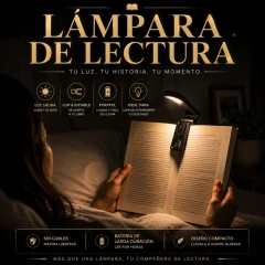 LÁMPARA LED PARA LIBRO RECARGABLE