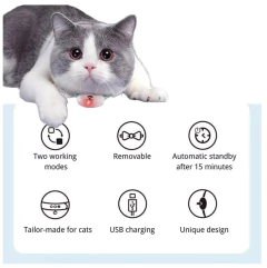 Collar Juguete Puntero Gato Láser Inteligente Usb - La Bolucompra