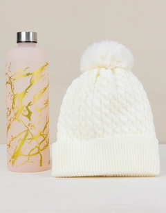 Kit de botella + gorro con bolsito
