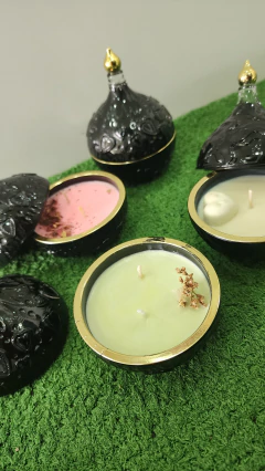 Vela de Soja en Caramelera con Tapa