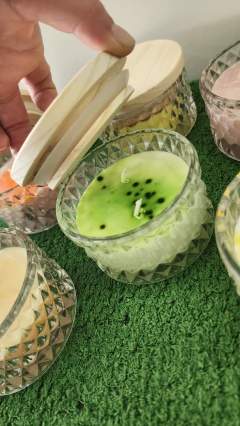 Vela de Soja en Frasco con Tapa de Madera - comprar online