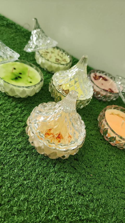 Vela de Soja en Caramelera Gota de Agua con Tapa