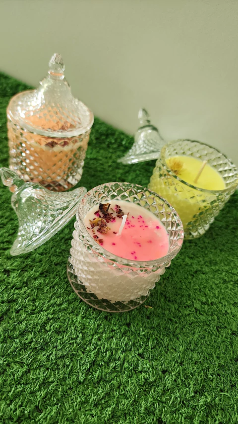 Vela de Soja en Frasco Chico con Tapa