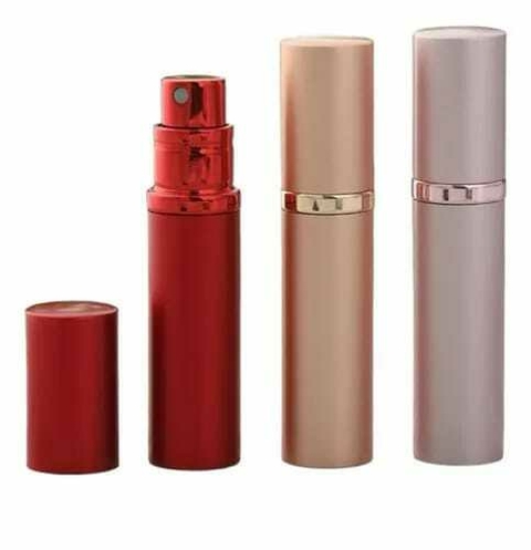 Mini perfumero portátil metalizado
