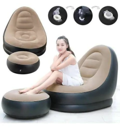 Sillón Inflable Individual con Apoyapiés – Súper Cómodo y Práctico - comprar online