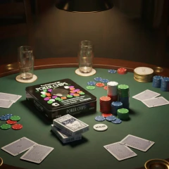 JUEGO DE PÓKER PORTÁTIL CON 100 FICHAS Y 2 MAZOS - La Bolucompra