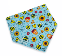 Bandana abelhinhas flores e mel