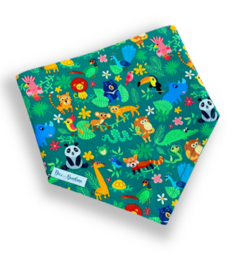Bandana bichos na selva para pet