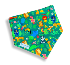 Bandana bichos na selva para pet - comprar online