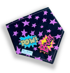 Bandana Boom estrelinhas rosa para pet