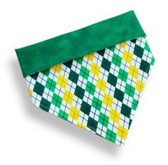 Bandana Brasil dupla face losangos para pet - comprar online