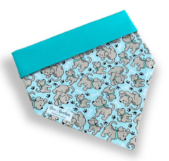 Bandana cachorrinhos com bandana dupla face tiffany para pet
