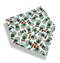 Bandana Cebolinha branco para pet