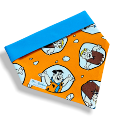 Bandana Flintstones dupla face azul para pet