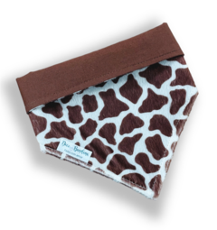Bandana girafinha pelinhos branca para pet