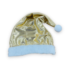 Gorro de Natal dourado para pet