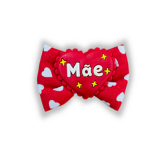 Laço Dia das Mães coração vermelho para pet - comprar online