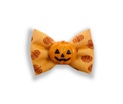 Laço Halloween abóbora para pet