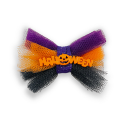 Laço Halloween bruxinha para pet