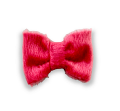 Laço inverno pelúcia vermelho para pet