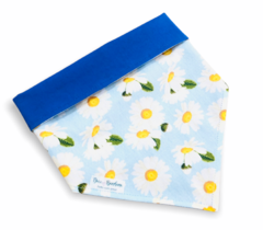 Bandana margarida azul dupla face azul