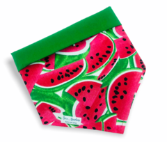 Bandana melancias dupla face verde