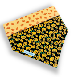 Bandana Halloween mini abóboras dupla face mini abóboras para pet
