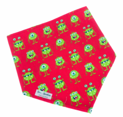 Bandana monstrinhos vermelha