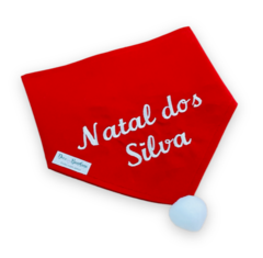 Bandana Natal da Família para pet