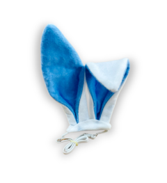 Orelha de coelho de Páscoa branca e azul para pet
