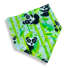 Bandana panda no bambu para pet