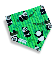 Bandana pandinhas bambu para pet - comprar online