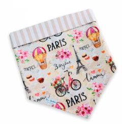Bandana Charme de Paris dupla face listrada