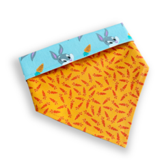 Bandana Pernalonga tiffany dupla face cenourinhas para pet - comprar online