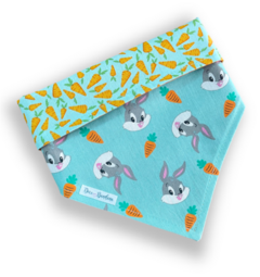 Bandana Pernalonga tiffany dupla face cenourinhas tiffany para pet
