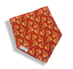 Bandana pizzas xadrez vermelho para pet