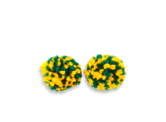 Pompons verde amarelo
