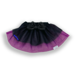 Saia Halloween preta roxa para pet