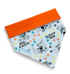 Bandana Scooby-Doo dupla face laranja para pet