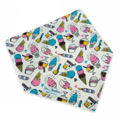 Bandana sorvetes fundo claro