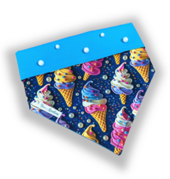 Bandana sorvetes pérolas para pet