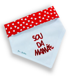 Bandana Sou da Mamãe vermelha para pet