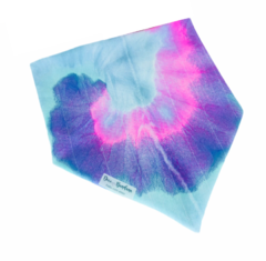 Bandana Tie dye - lilás e rosa