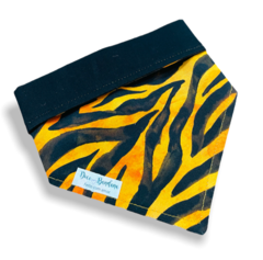 Bandana tigre dupla face preta para pet