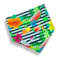 Bandana tropical listrada para pet