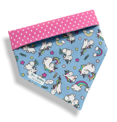 Bandana unicórnio céu encantado para pet