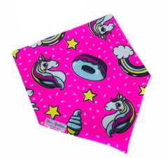 Bandana unicórnio e doces